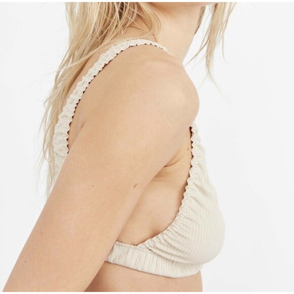 Free People Wait and See Birch Bralette Lightweight Thistle Seed M - Picture 3 of 15